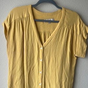 LOFT Women’s Button Up Short sleeve Blouse